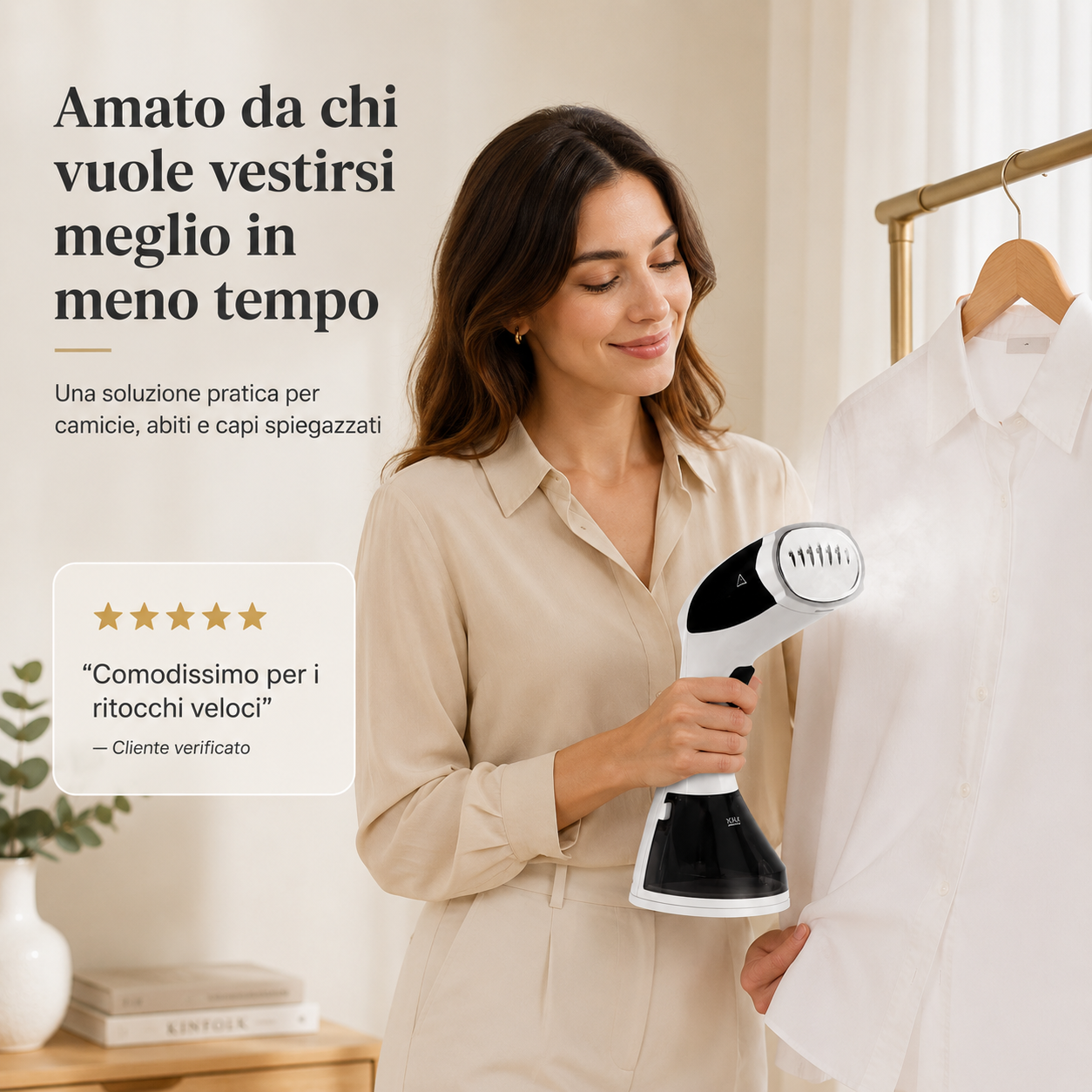 FreshSteam™ – Stiratore Verticale Portatile a Vapore