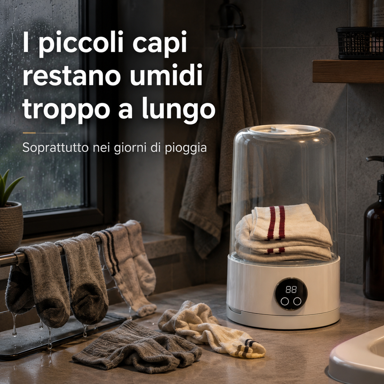 LavaGo™ – Lavatrice Portatile Pieghevole con Cestello di Centrifuga