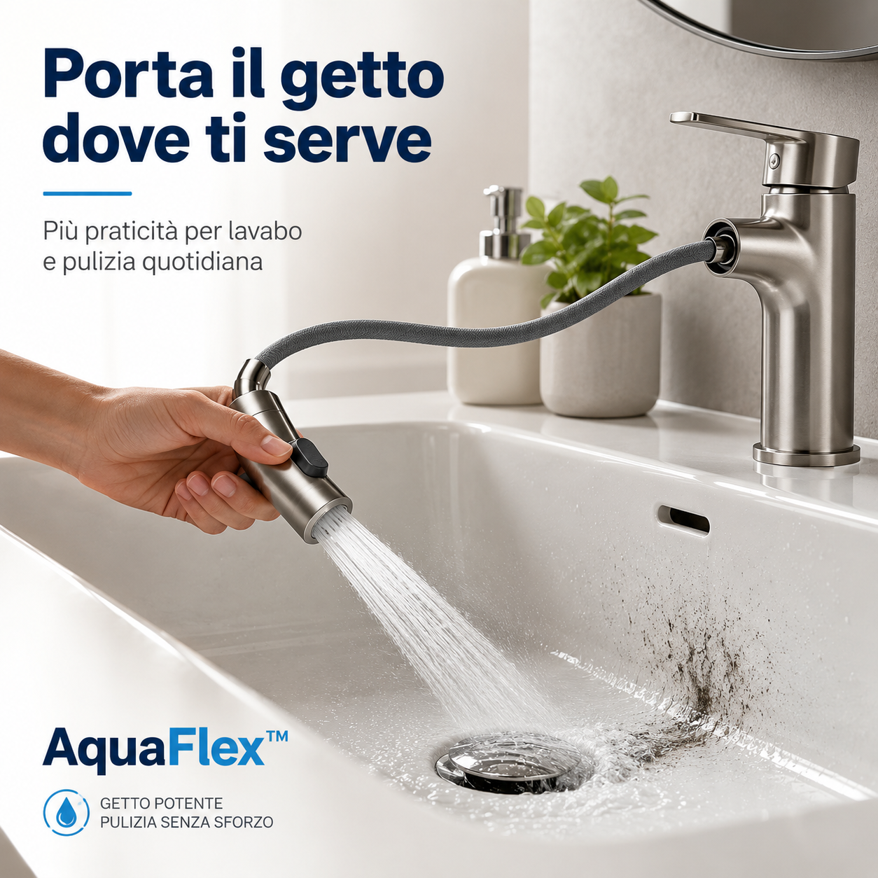 AquaFlex™ – Doccetta con tubo estensibile