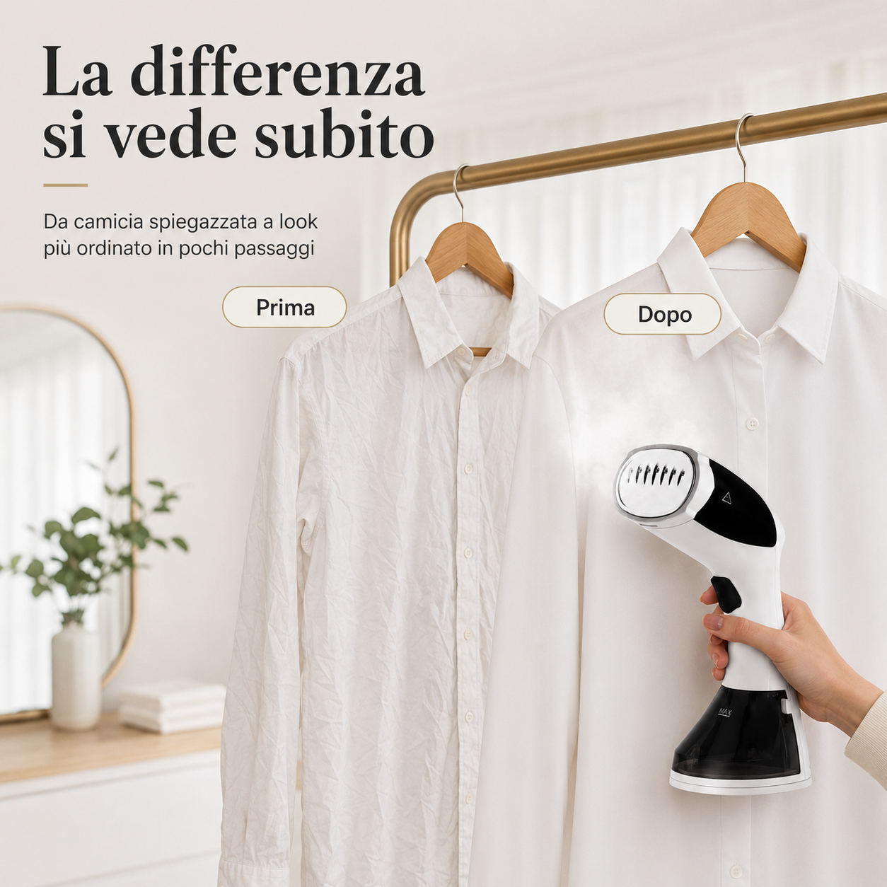 FreshSteam™ – Stiratore Verticale Portatile a Vapore