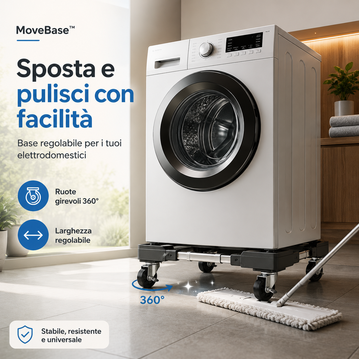 MoveBase™ – Supporto universale per elettrodomestici